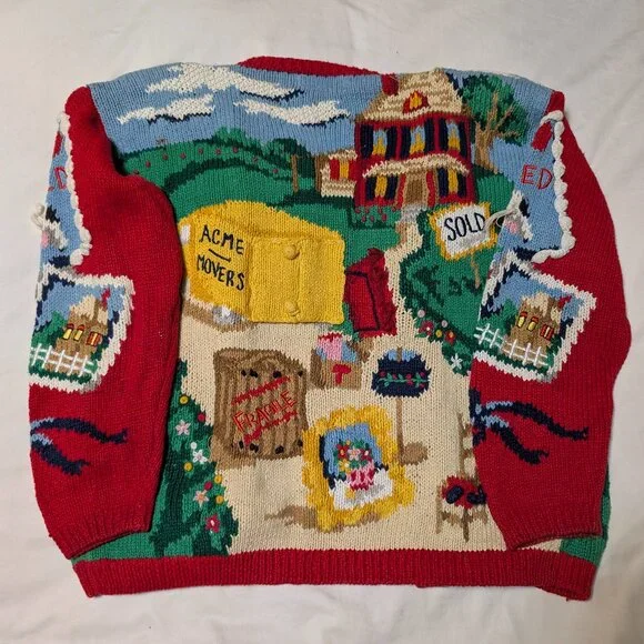 Vintage 1994 Eagles Eye Realtor Sweater - Picture 2 of 4